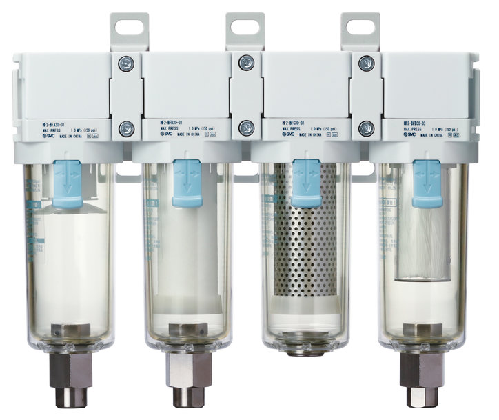 SMC: Einwandfrei hygienisch: Modulare Filter der Serie HF2-BF# sorgen für reinigende und bakterien- wie geruchsfreie Blasluft